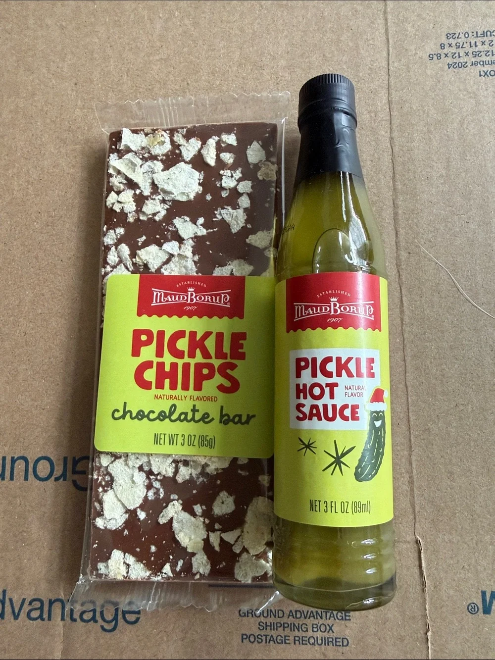 Pickle Chips Chocolate Bar & Pickle Hot Sauce -New